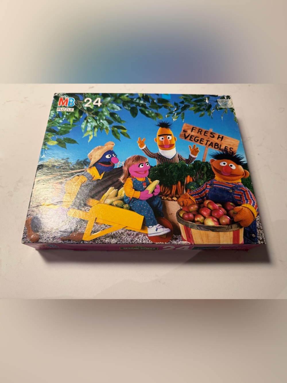 Vintage MB Sesame Street 24 Piece Puzzle
